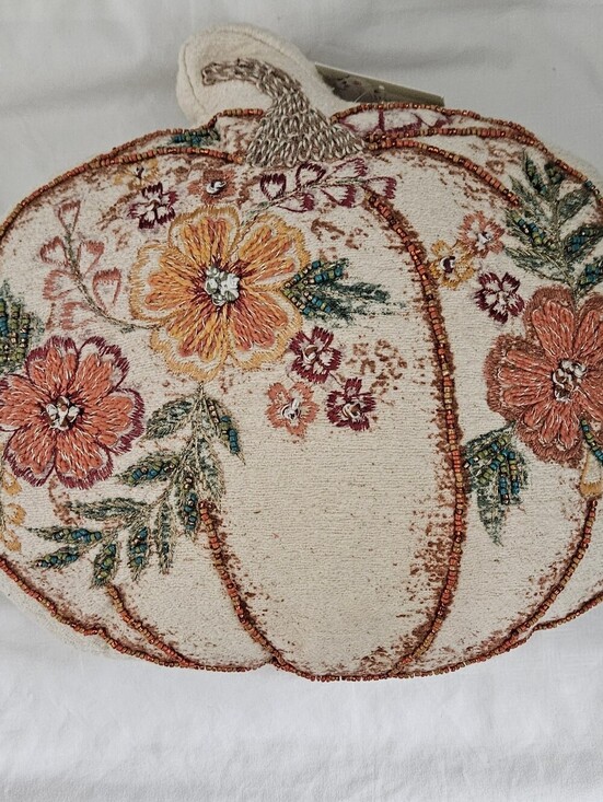 Lillian August Other - Lillian August French Farmhouse Floral Pumpkin Pillow Fall Decor.